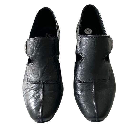 Josef Seibel Size US 7.5/ EU‎ 38 Black Leather Tina Slip On European Pump Bootie - Picture 1 of 8